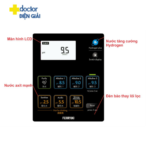 Máy lọc nước ion kiềm Fujiiryoki HWP-77